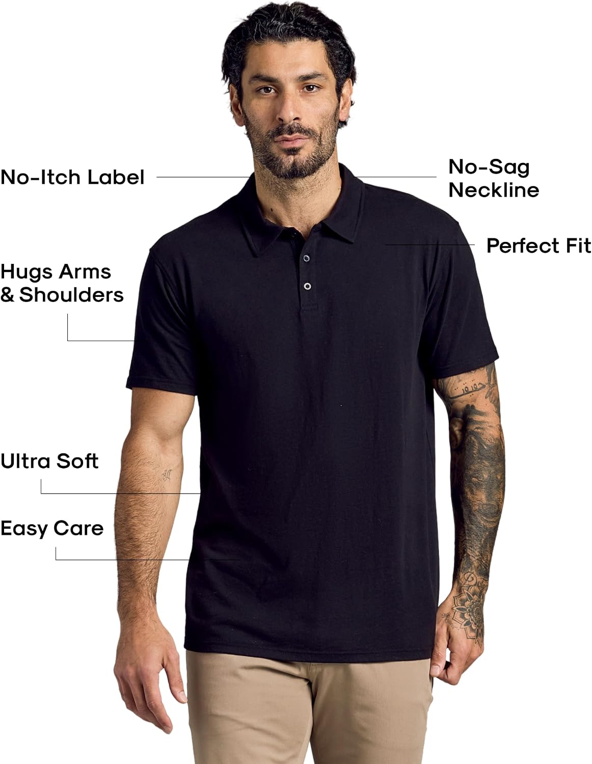 True Classic Mens Novelty Polo Shirts