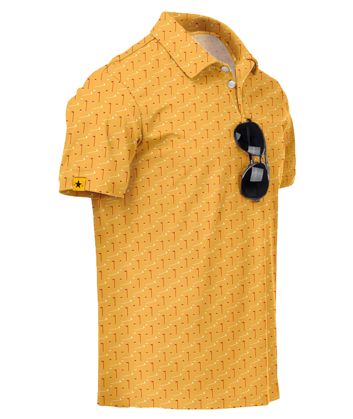 ZITY Mens Golf Polo Shirts Short Sleeve UPF 50+ Moisture Wicking Tshirt