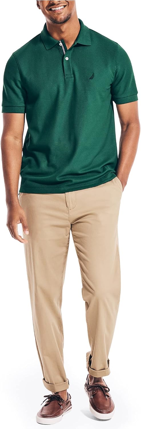 Nautica Men's Performance Pique Polo Shirt