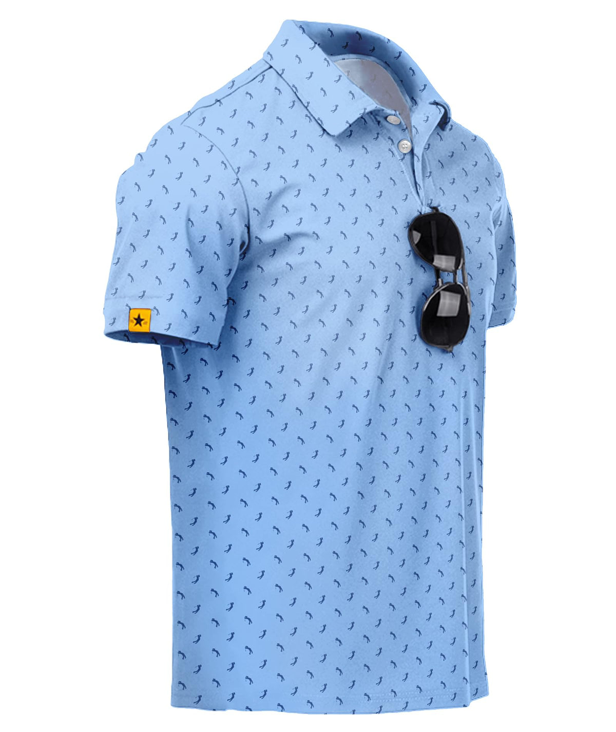ZITY Mens Golf Polo Shirts Short Sleeve UPF 50+ Moisture Wicking Tshirt