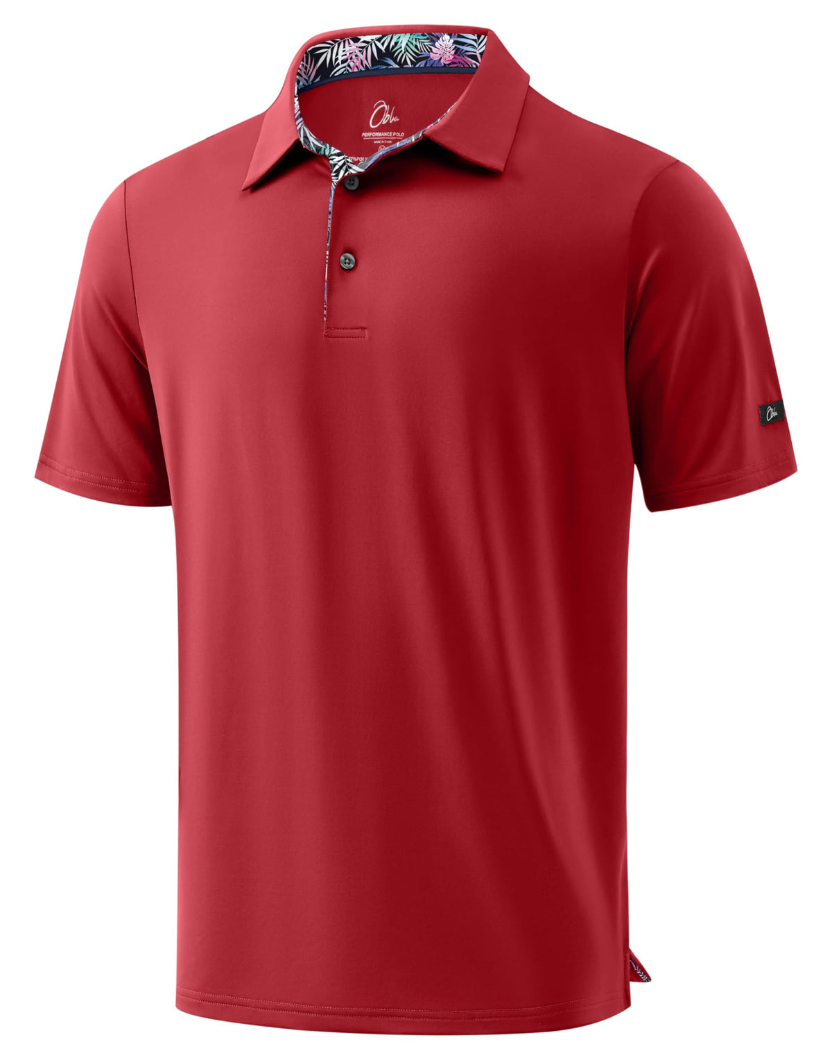 Obla Mens Golf Shirt Short Sleeve Dry Fit Collared Polo Shirts
