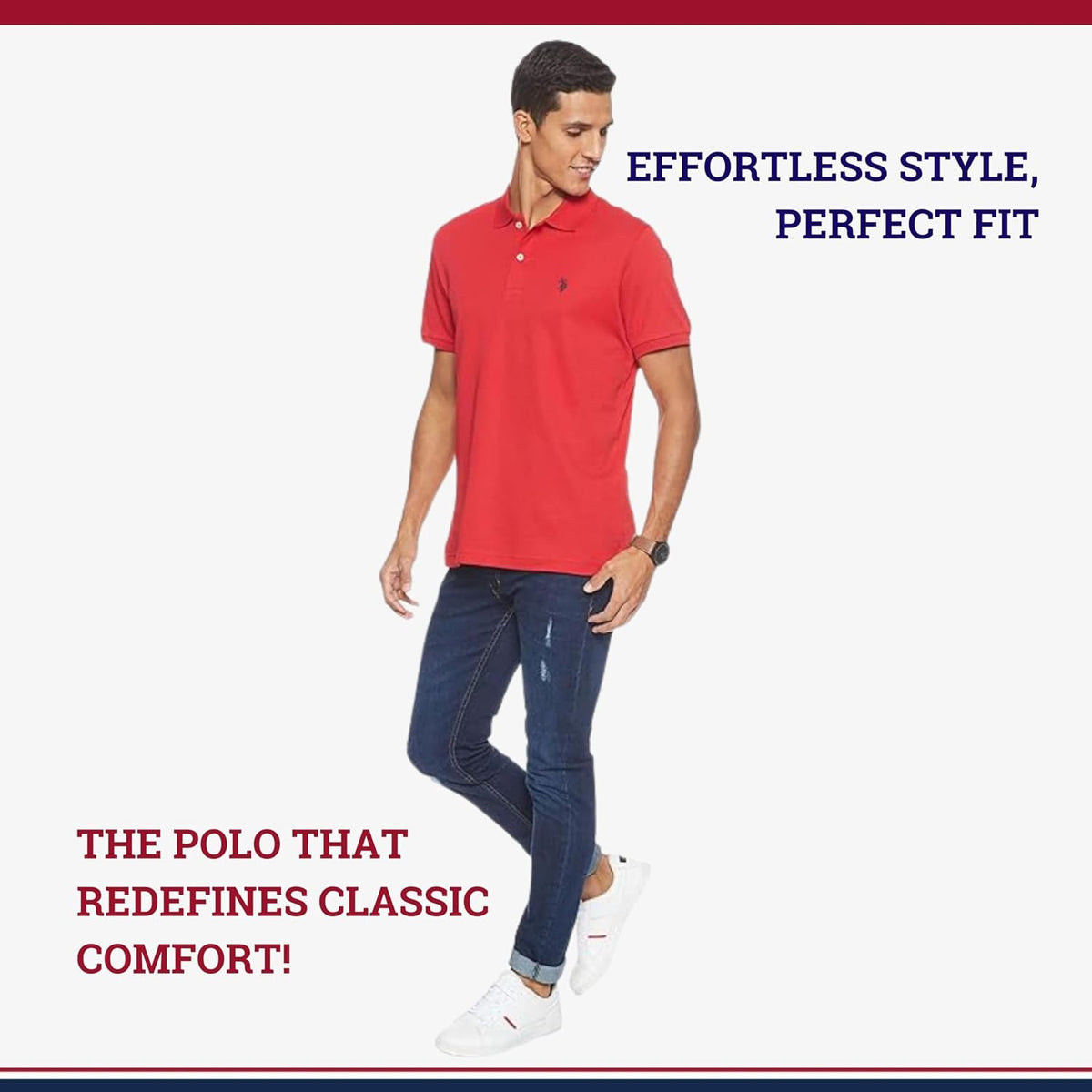 U.S. Polo Assn. 3 Pack Men's Classic Polo Shirt