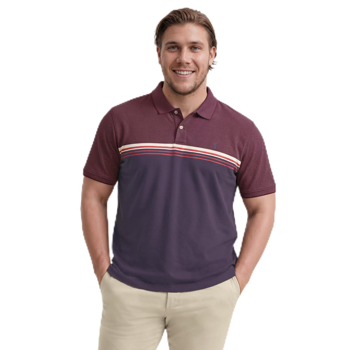 Izod Men's Big and Tall Advantage Performance Short Sleeve Polo Shirt