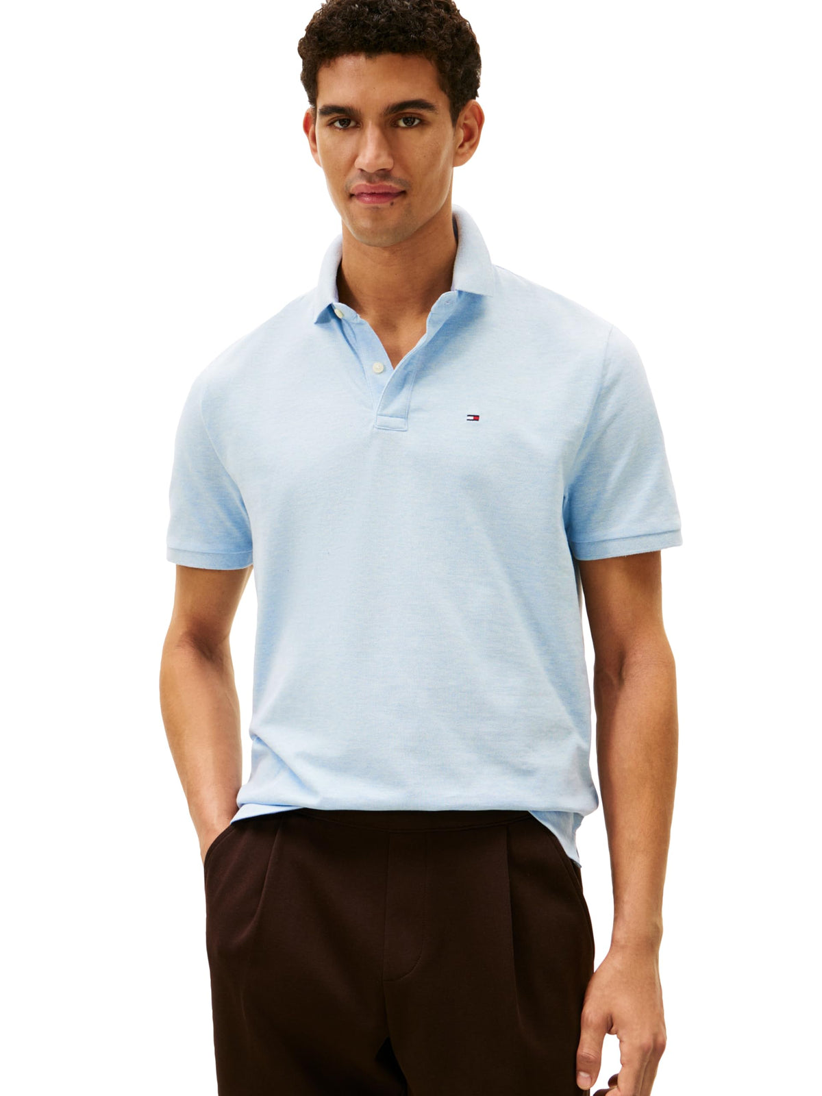 Tommy Hilfiger Men's Short Sleeve Cotton Pique Polo Shirt in Classic Fit