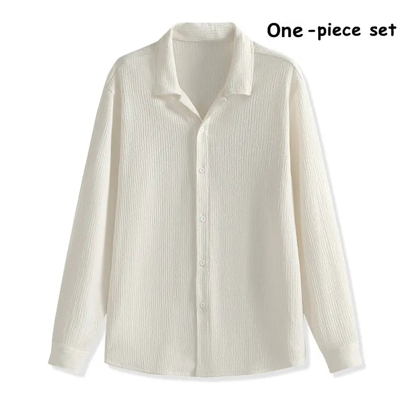 Men's 4-Pack Button Up Short Sleeve Collared Dress Shirts, Stylish Solid Color Men's Clothing Top, Comfortable Breathable Lightweight Turn-Down Collar Shirts for Commuting
