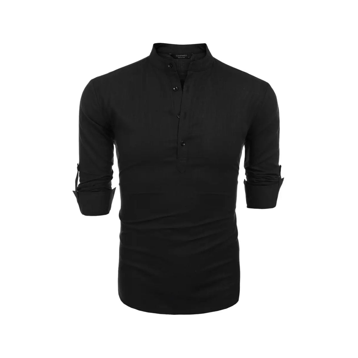 COOFANDY Week Men's Cotton Linen Henley Shirt Long Sleeve Hippie Casual Beach T Shirts Menswear Soft Beach Wear Breathable Vneck Fashion Lightweight Stylish Slim Fit（runs small ）