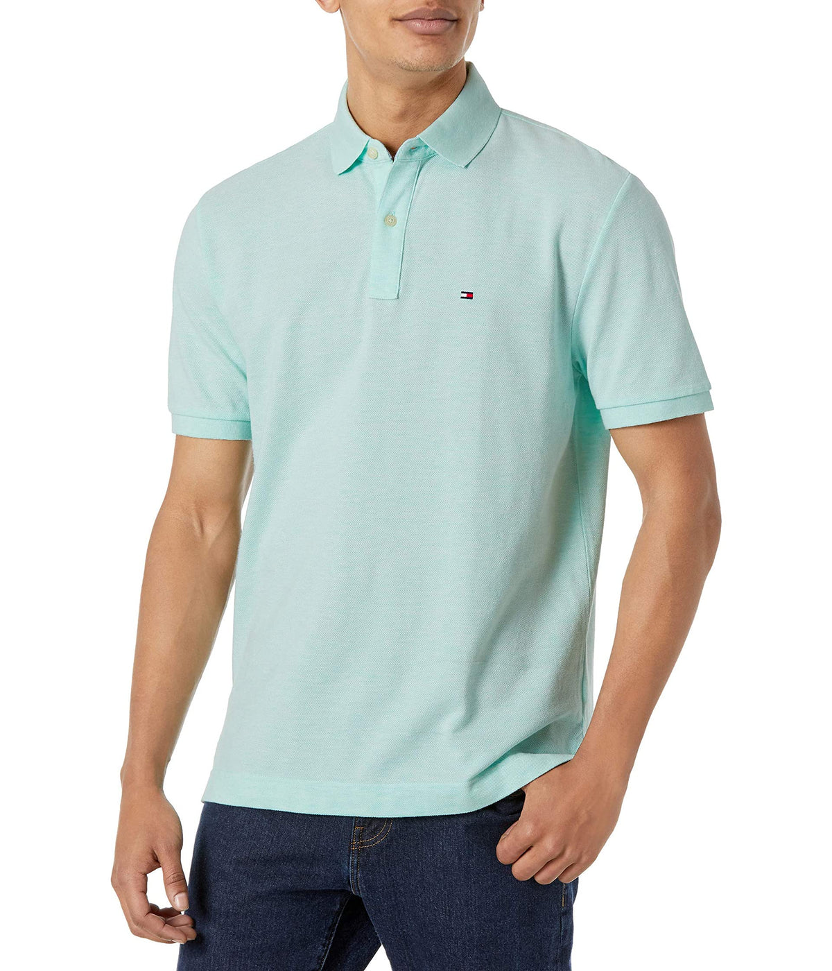 Tommy Hilfiger Men's Short Sleeve Cotton Pique Polo Shirt in Classic Fit