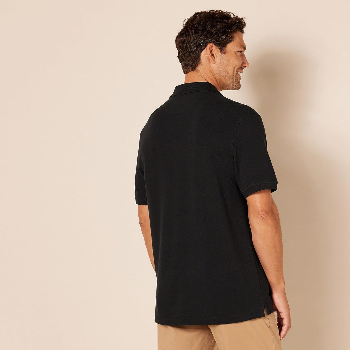 Amazon Essentials Men's Short Sleeve Slim-Fit Cotton Pique Polo Shirt, Breathable Collared