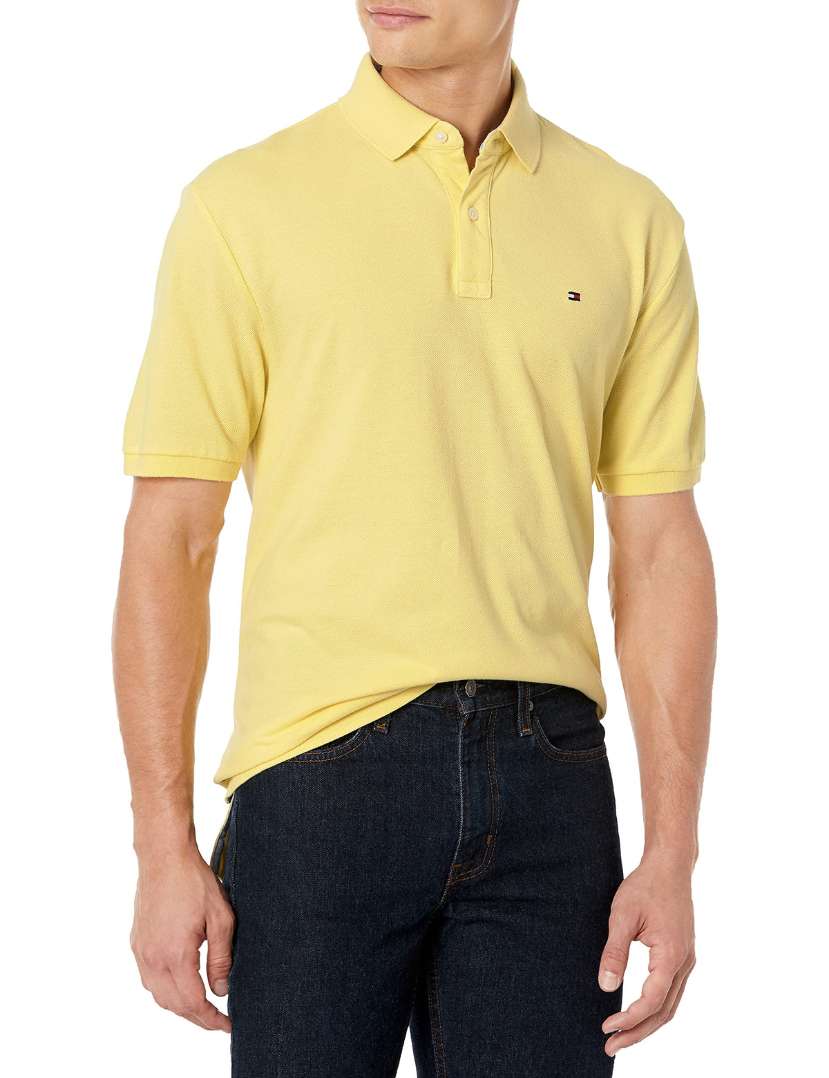 Tommy Hilfiger Men's Short Sleeve Cotton Pique Polo Shirt in Classic Fit