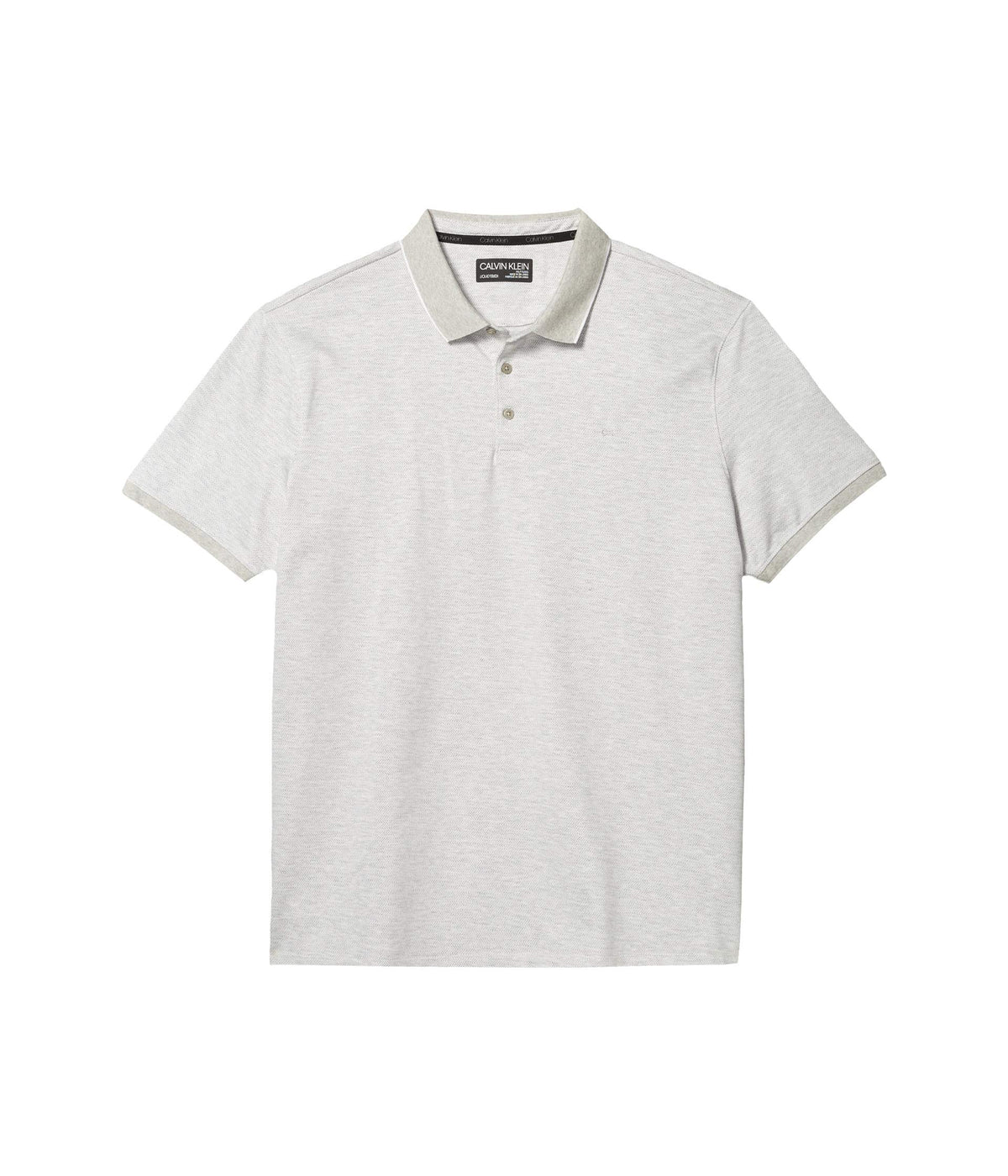 Calvin Klein Men's Liquid Touch Polo Stripe with UV Protection