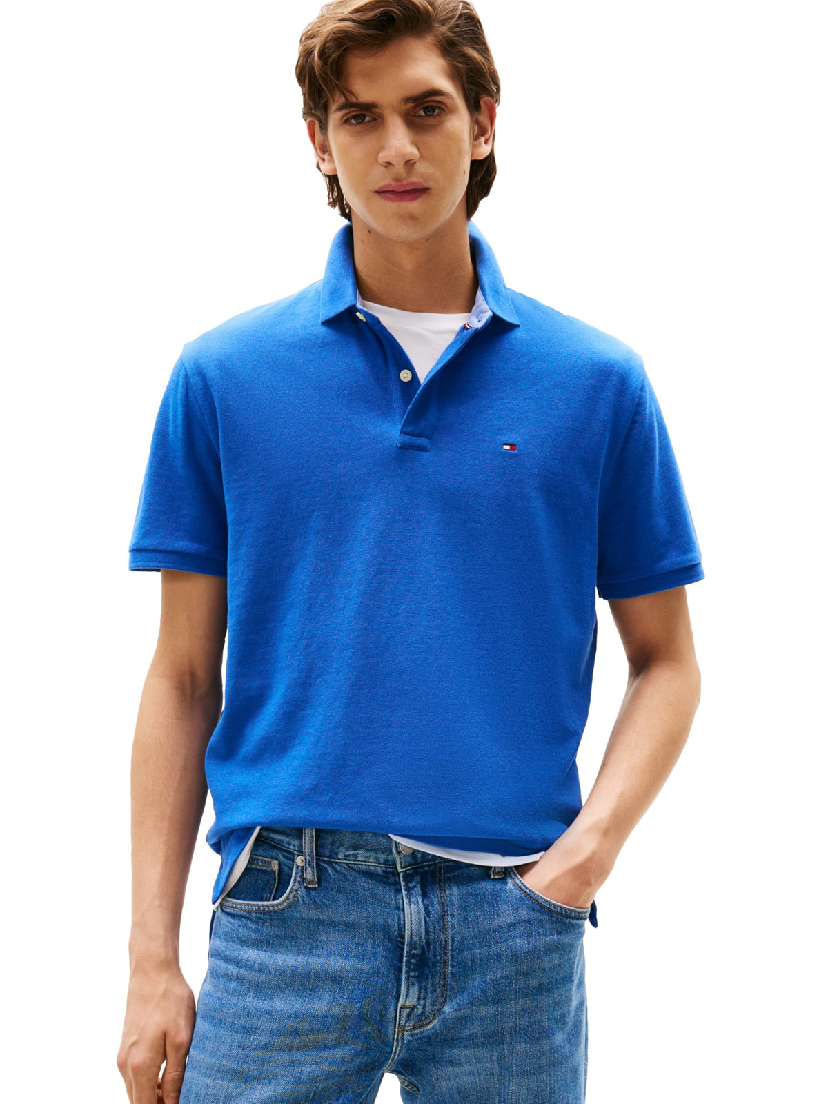 Tommy Hilfiger Men's Short Sleeve Cotton Pique Polo Shirt in Classic Fit