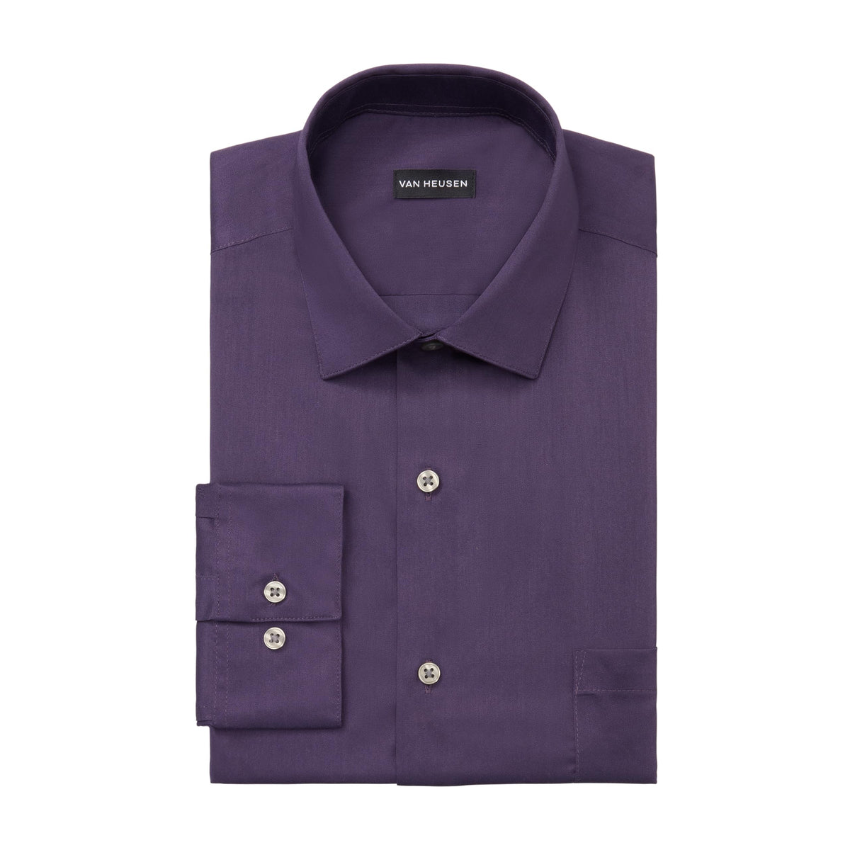 Van Heusen Men's Van Heusen Men's Dress Shirt Regular Fit Ultra Wrinkle Free Flex Collar Stretch Solid