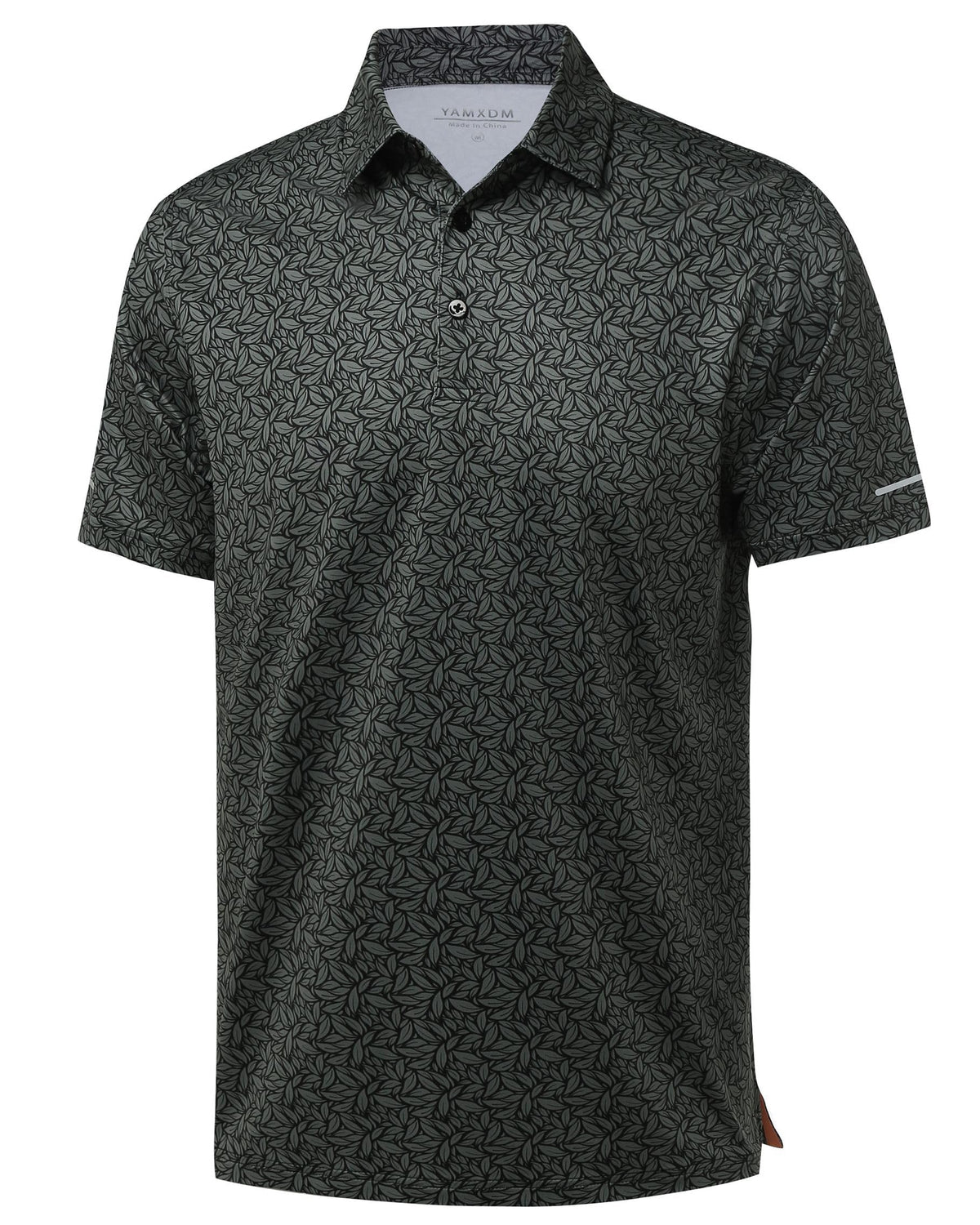 Golf Shirts for Men - Dry Fit Moisture Wicking Short Sleeve Performance Sport Casual Striped Collared Mens Polo Shirt