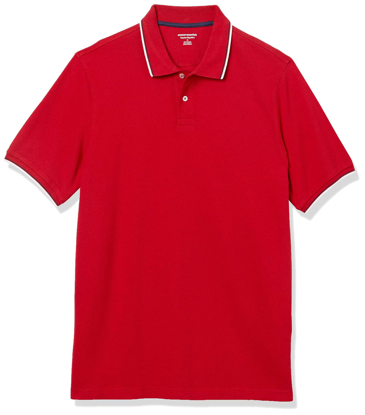 Amazon Essentials Men's Regular-Fit Cotton Pique Polo Shirt, Short Sleeve (Available in Big & Tall)
