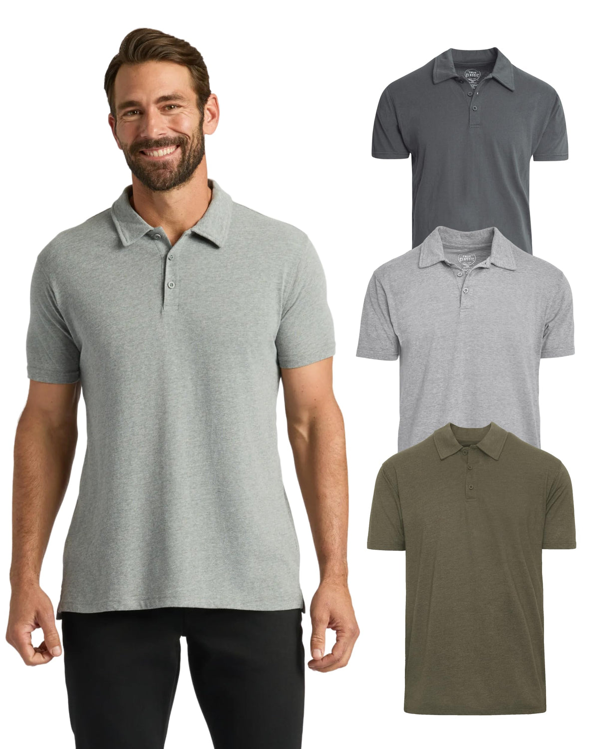 True Classic Mens Novelty Polo Shirts