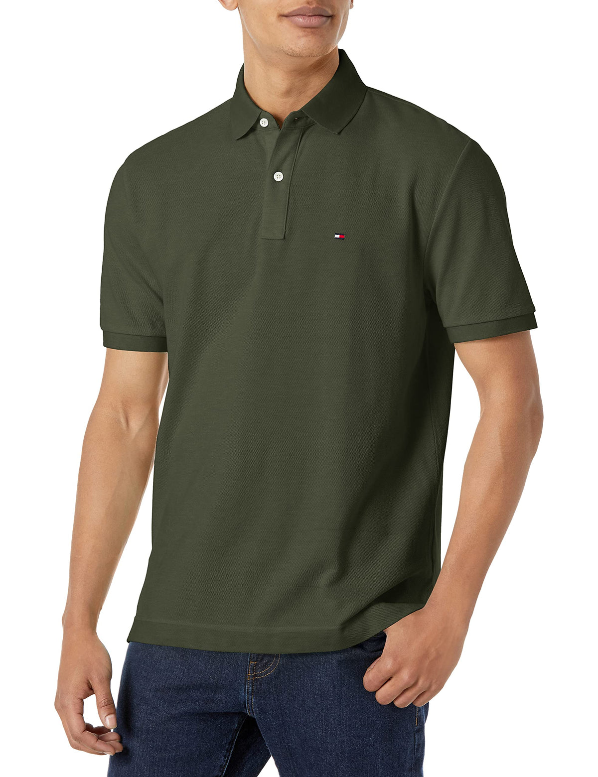 Tommy Hilfiger Men's Short Sleeve Cotton Pique Polo Shirt in Classic Fit