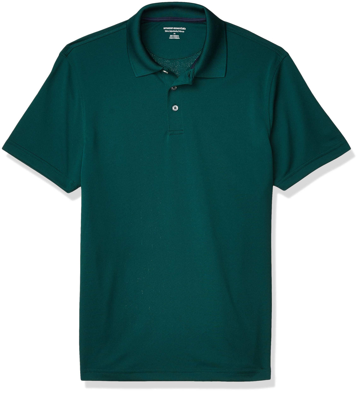 Amazon Essentials Men's Moisture Wicking Golf Polo Shirt, Short Sleeve, Slim-Fit, Quick-Dry, Active Wear