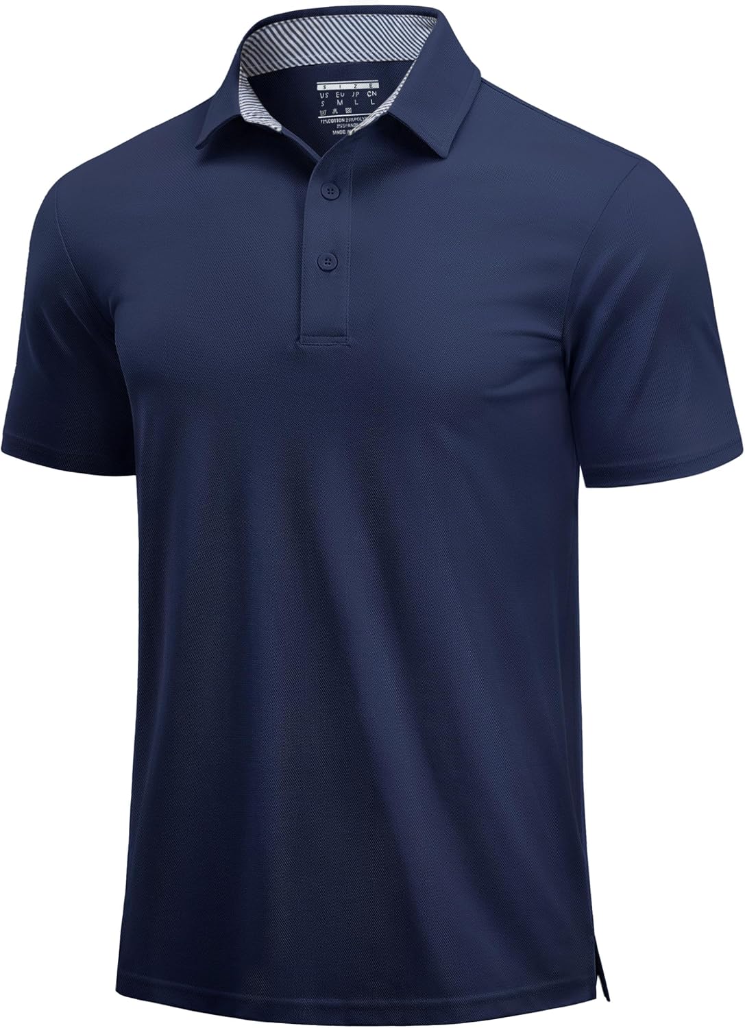 Cotrasen Men's Polo Shirts Short Sleeve Classic Fit Cotton Pique Casual Tee