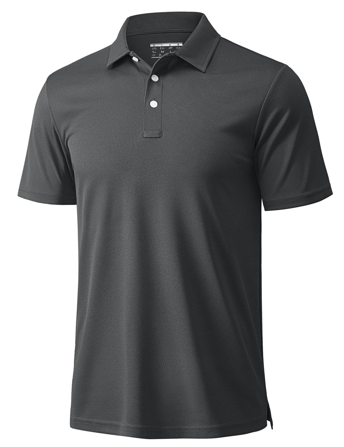 MAGCOMSEN Men's Polo Shirts 3 Buttons Casual Work T Shirts Quick Dry Short Sleeve Golf Shirt Pique Jersey Outdoor Performance