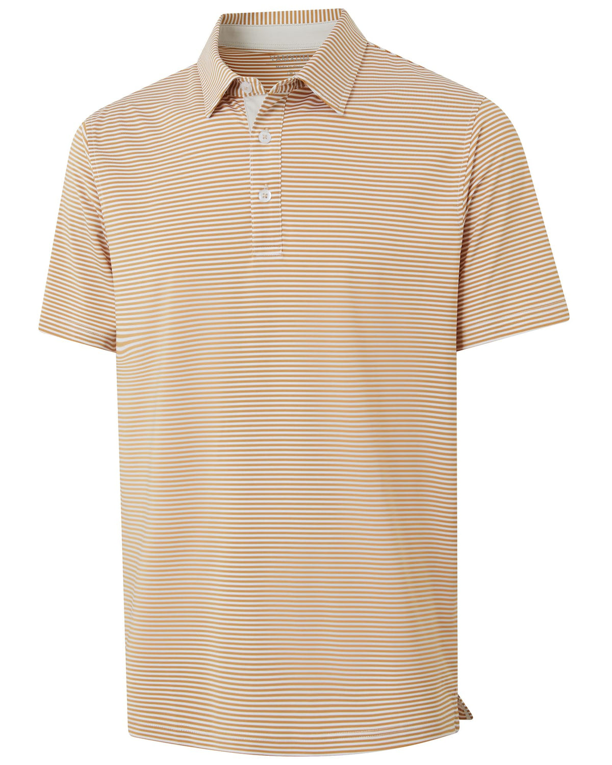 Golf Shirts for Men - Dry Fit Moisture Wicking Short Sleeve Performance Sport Casual Striped Collared Mens Polo Shirt