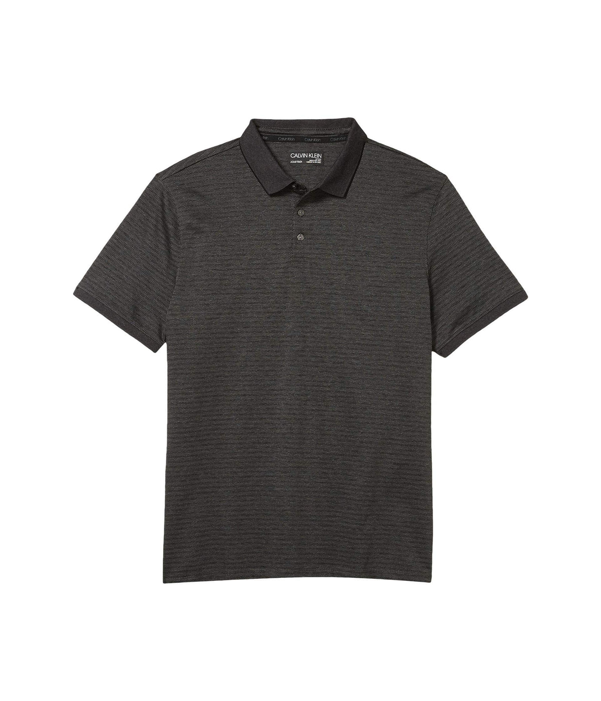 Calvin Klein Men's Liquid Touch Polo Stripe with UV Protection