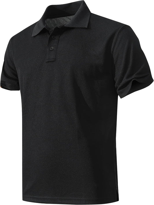 Men's Short Sleeve Collared Performance Polo T-Shirts