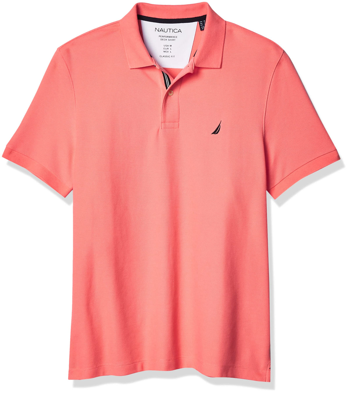 Nautica Men's Performance Pique Polo Shirt