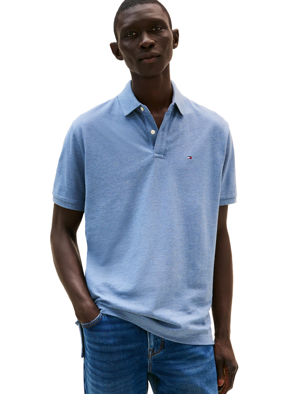 Tommy Hilfiger Men's Short Sleeve Cotton Pique Polo Shirt in Classic Fit