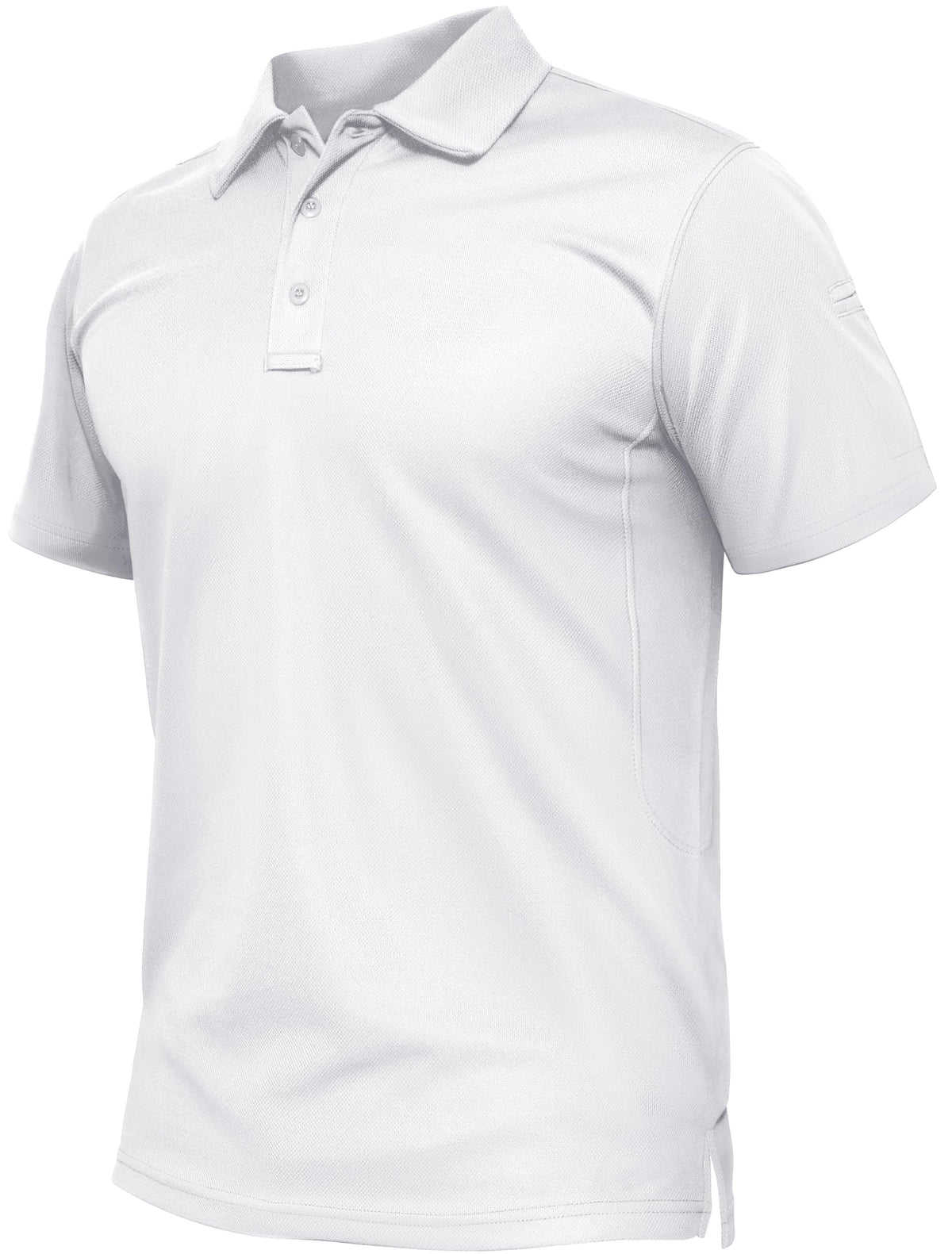 TACVASEN Mens Polo Shirts Short Sleeve Quick Dry Collared Shirt Performance Pique Polos for Athletic Tactical Golf Work