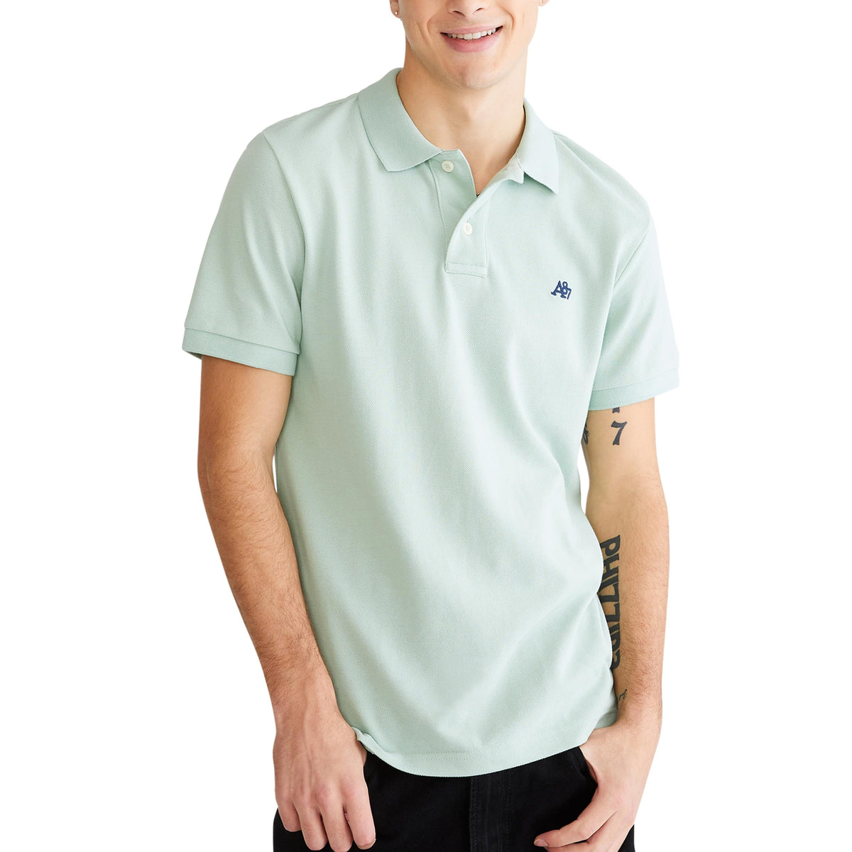 AEROPOSTALE Men's Aero Uniform Polo Short Sleeve