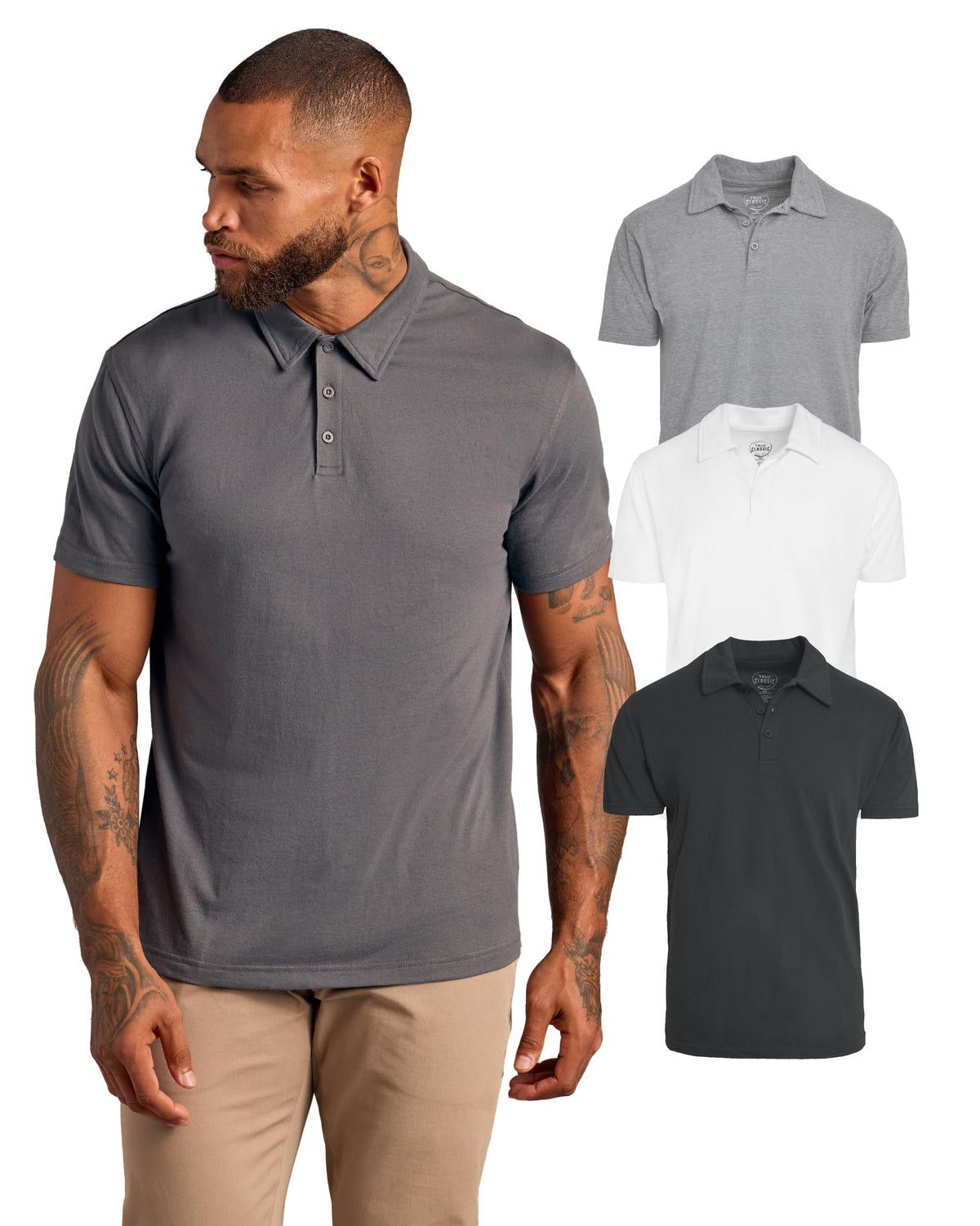 True Classic Mens Novelty Polo Shirts