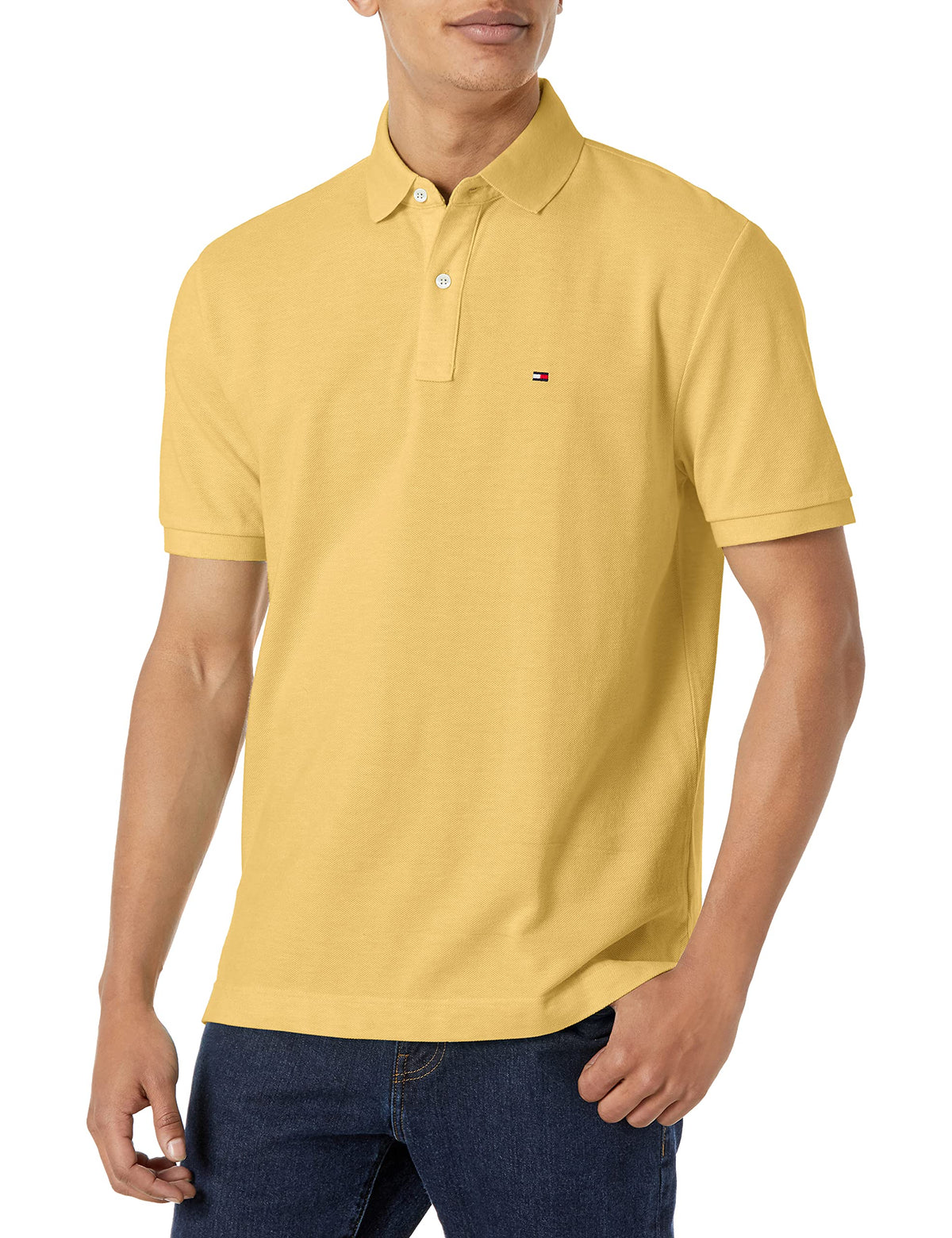 Tommy Hilfiger Men's Short Sleeve Cotton Pique Polo Shirt in Classic Fit
