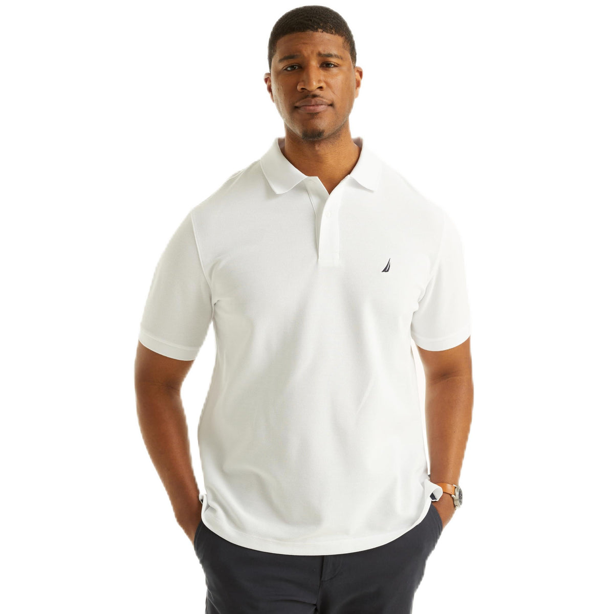 Nautica Men's Performance Pique Polo Shirt