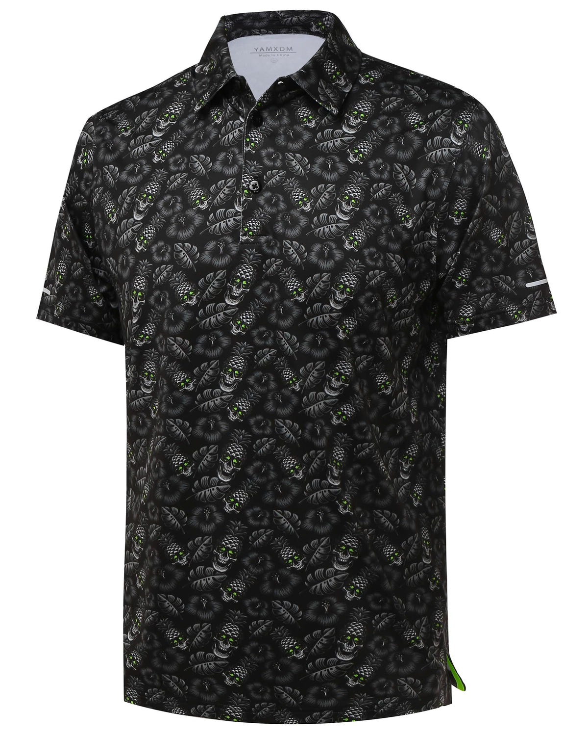 Golf Shirts for Men - Dry Fit Moisture Wicking Short Sleeve Performance Sport Casual Striped Collared Mens Polo Shirt