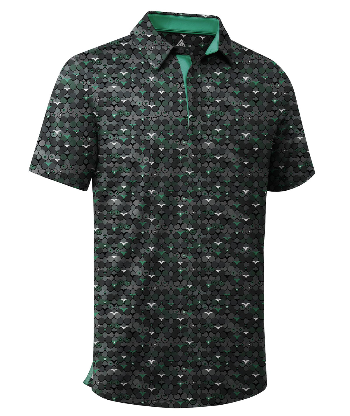 ZITY Men's Golf Shirts Short Sleeve Print Patterns Casual Collared Polo