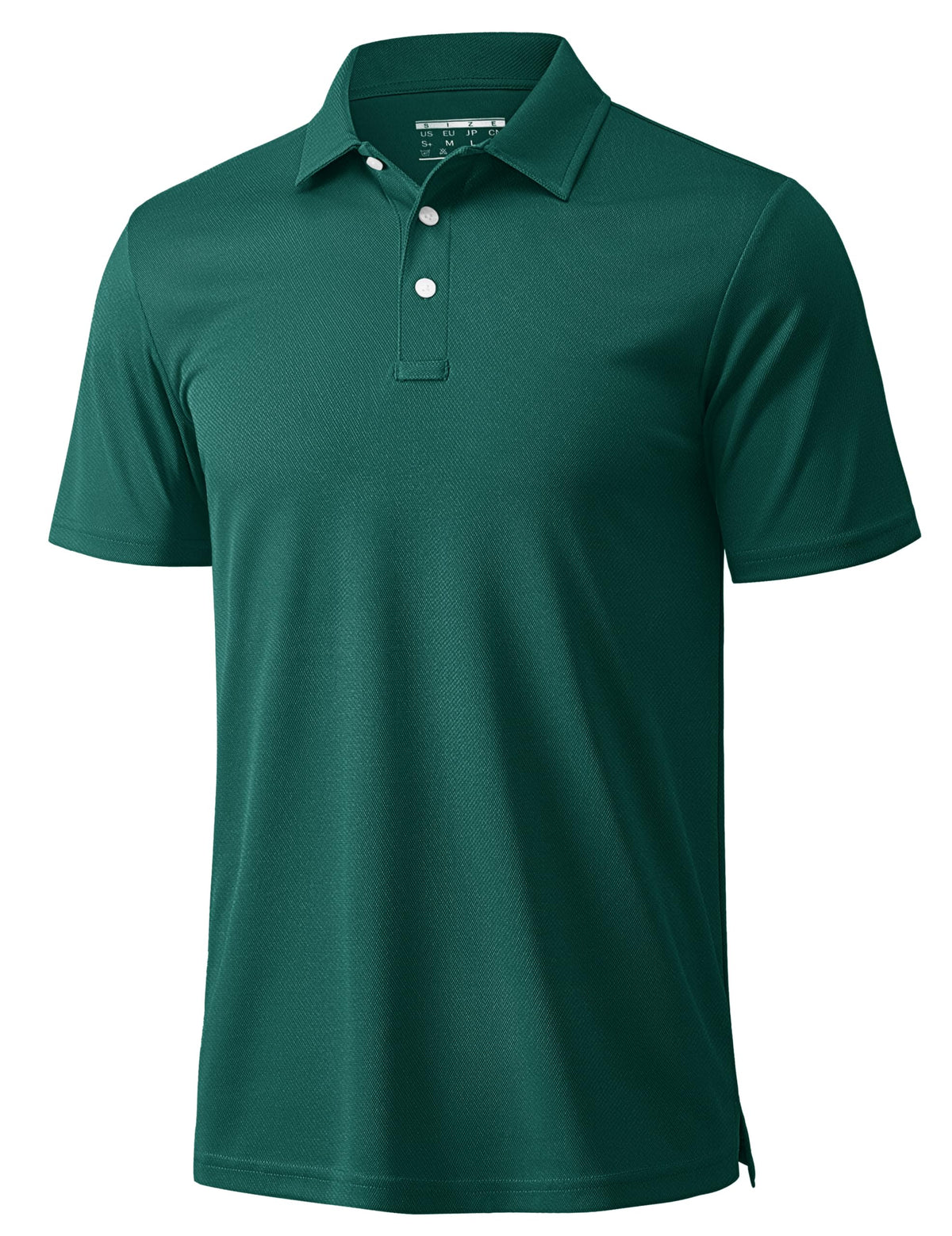 MAGCOMSEN Men's Polo Shirts 3 Buttons Casual Work T Shirts Quick Dry Short Sleeve Golf Shirt Pique Jersey Outdoor Performance