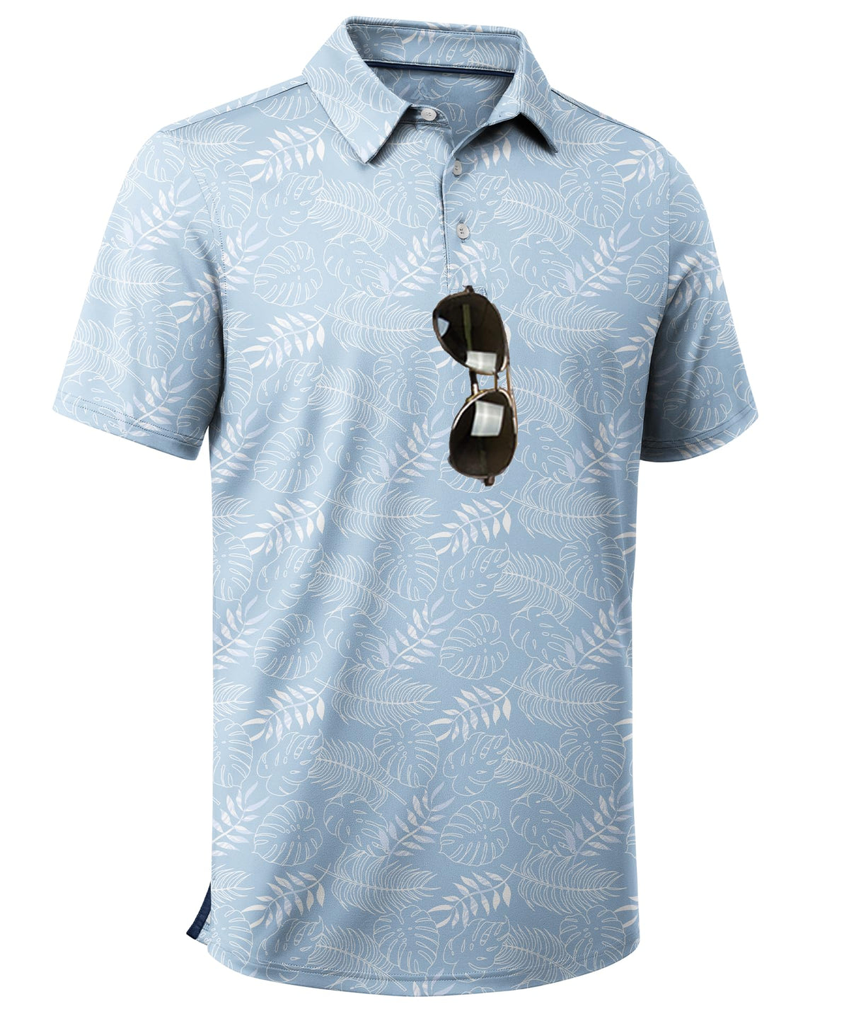 ZITY Men's Golf Shirts Short Sleeve Print Patterns Casual Collared Polo