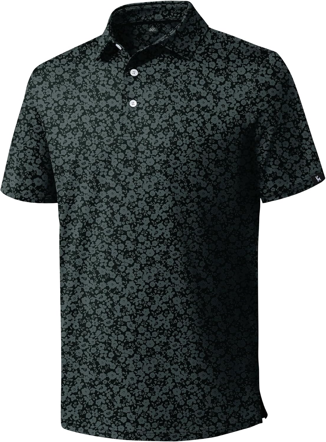 ZITY Men's Golf Polo Shirts Short Sleeve Print Patterns Moisture Wicking
