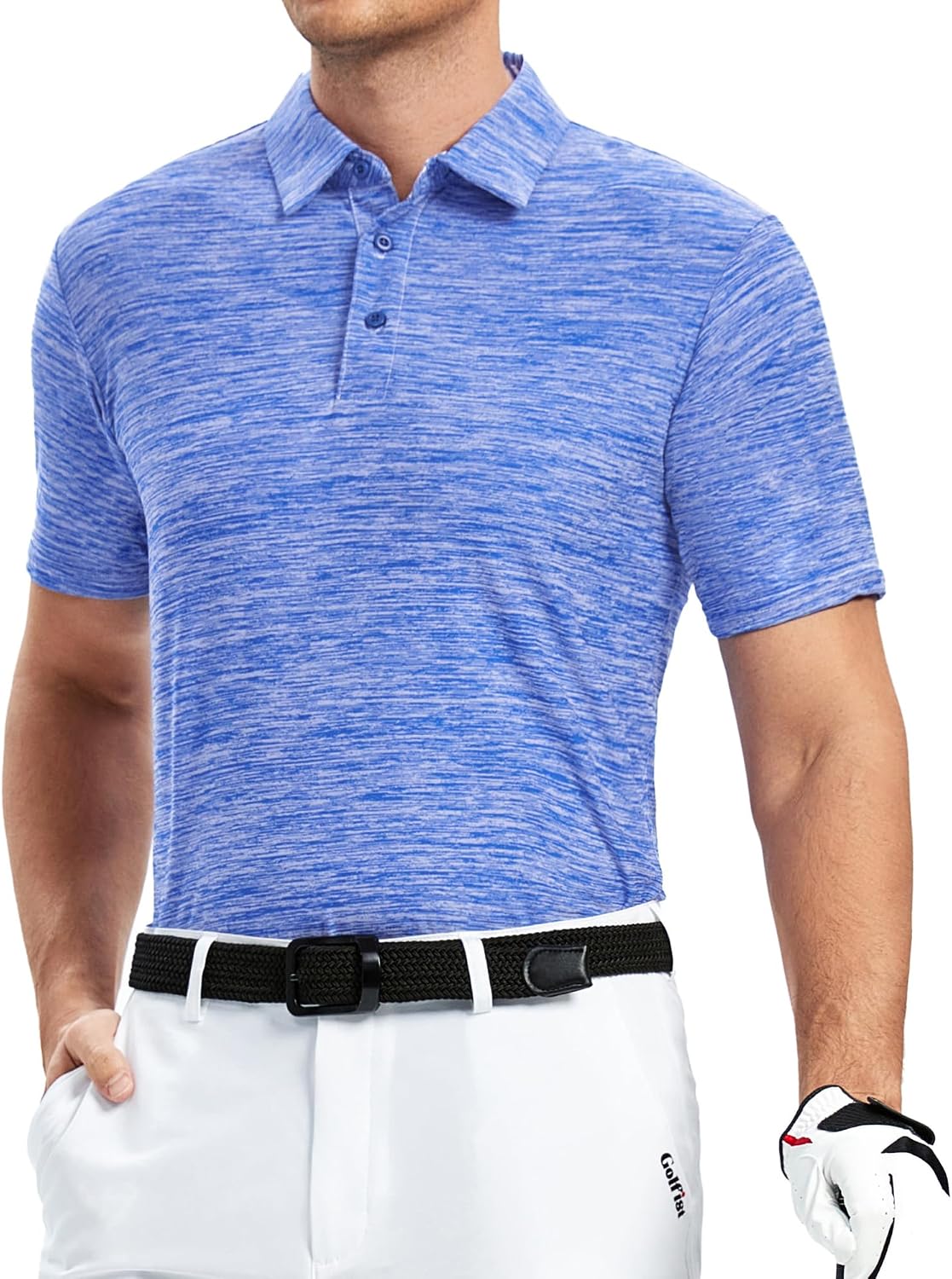 Alex Vando Mens Golf Shirt Moisture Wicking Quick-Dry Short Sleeve Polo