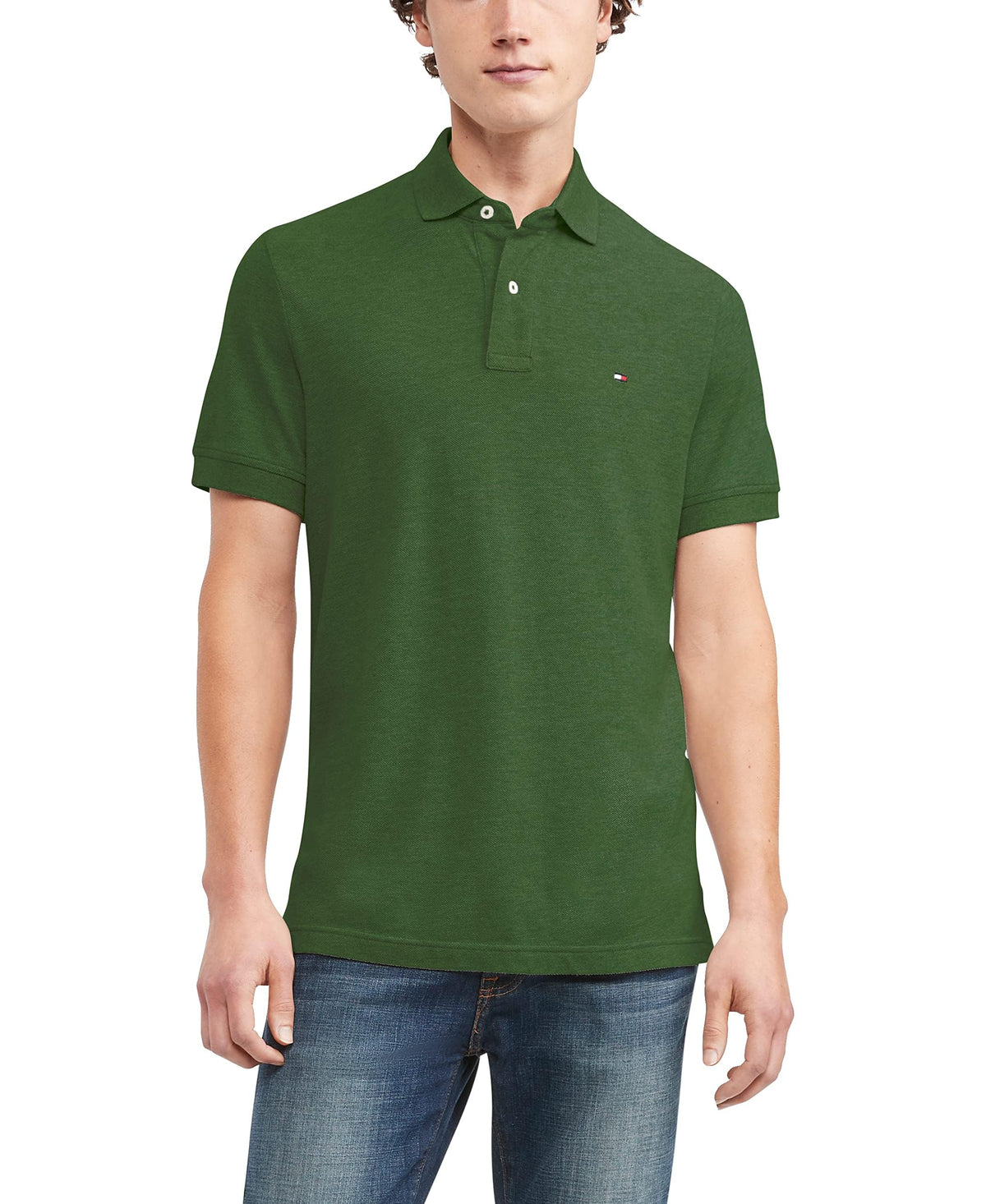 Tommy Hilfiger Men's Short Sleeve Cotton Pique Polo Shirt in Classic Fit