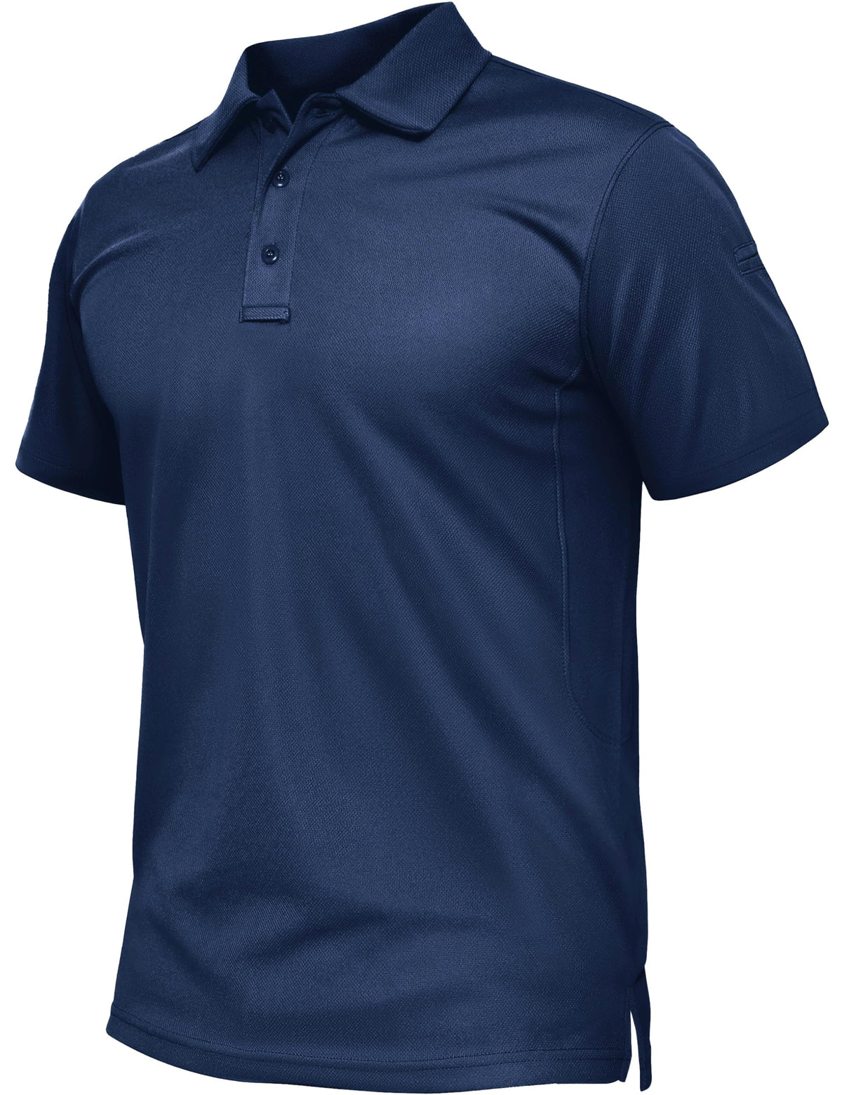 TACVASEN Mens Polo Shirts Short Sleeve Quick Dry Collared Shirt Performance Pique Polos for Athletic Tactical Golf Work