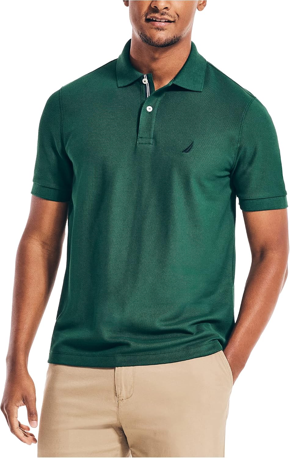 Nautica Men's Performance Pique Polo Shirt