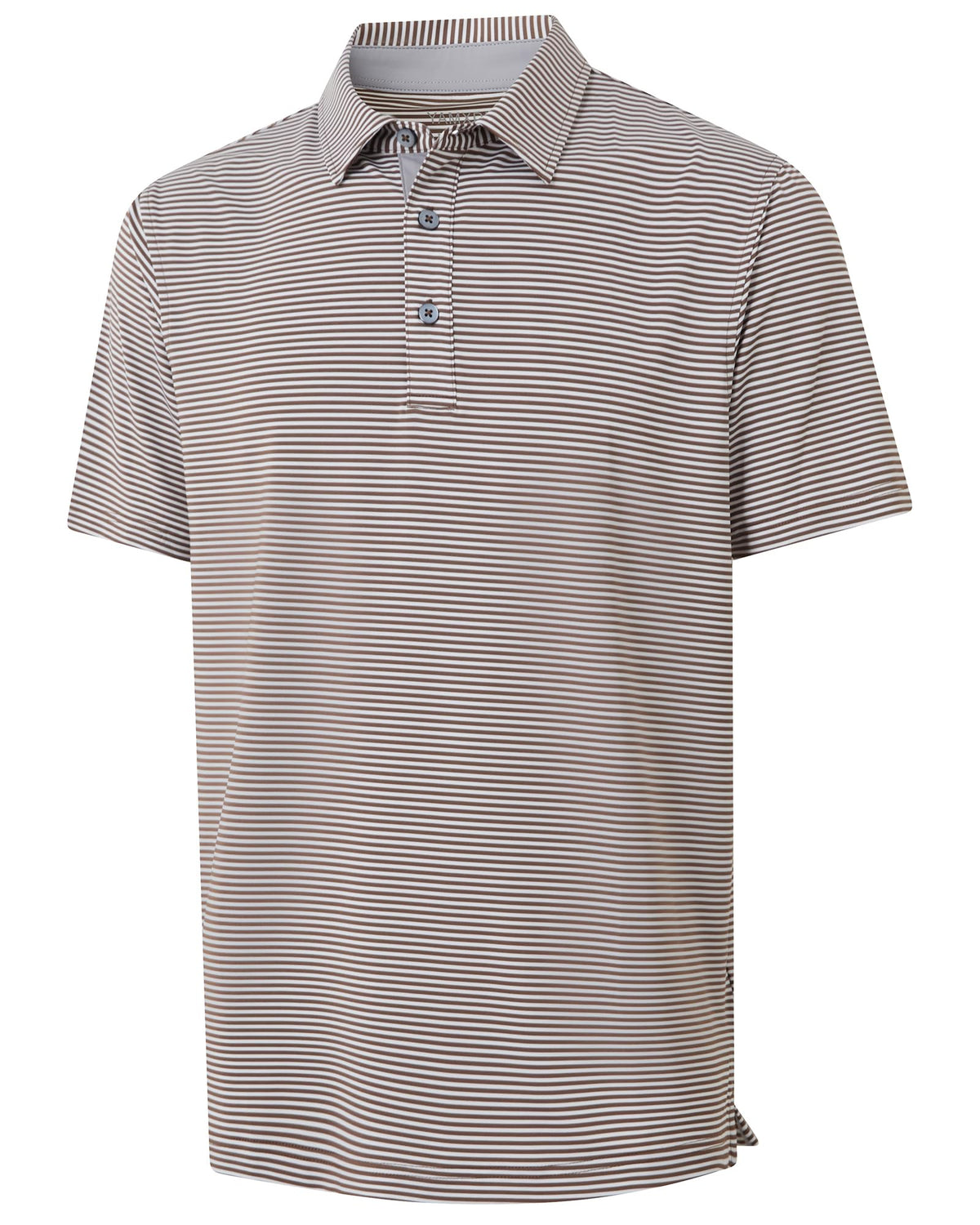 Golf Shirts for Men - Dry Fit Moisture Wicking Short Sleeve Performance Sport Casual Striped Collared Mens Polo Shirt