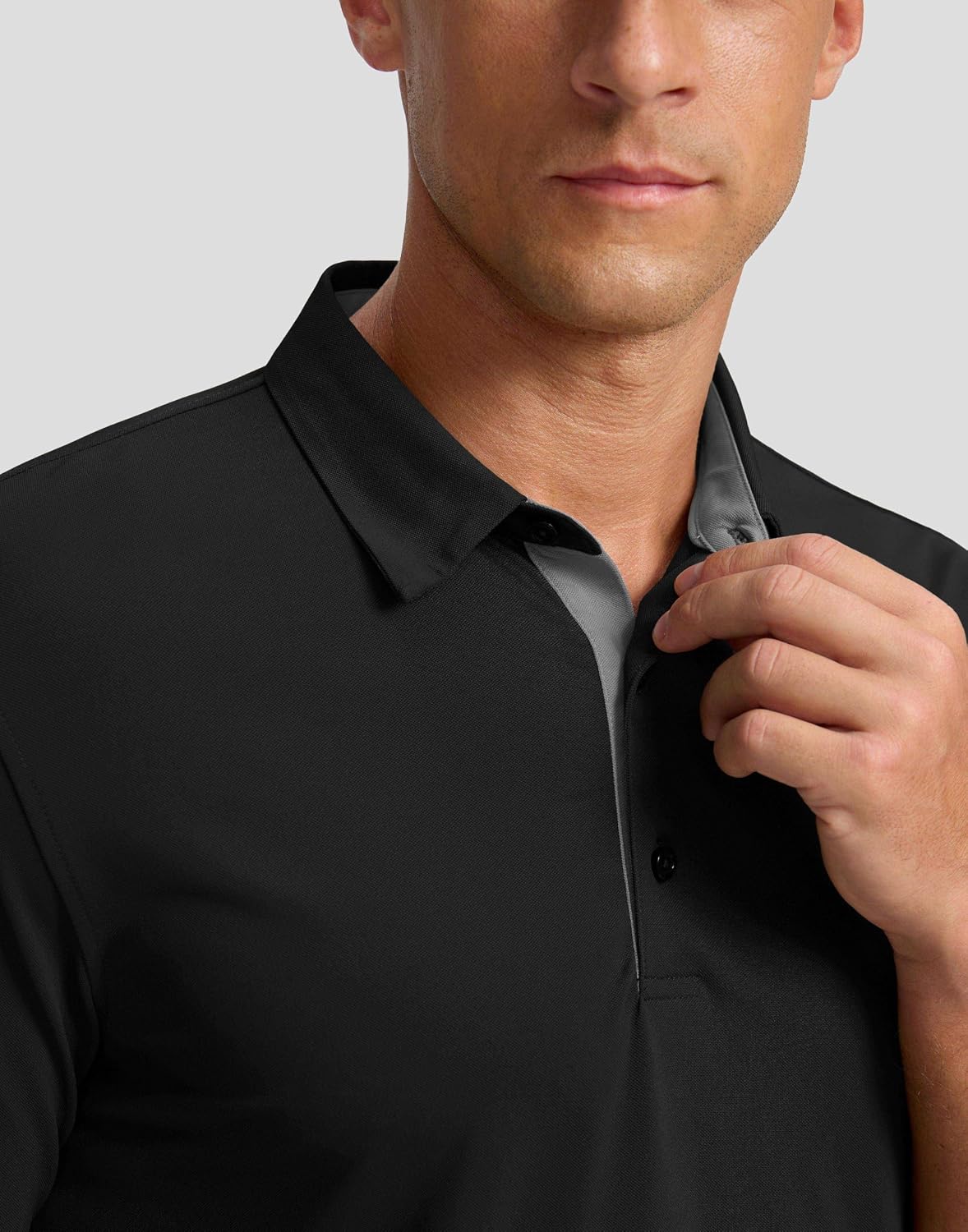 Men's Golf Polo Shirts Dry Fit Moisture Wicking Performance Short Sleeve