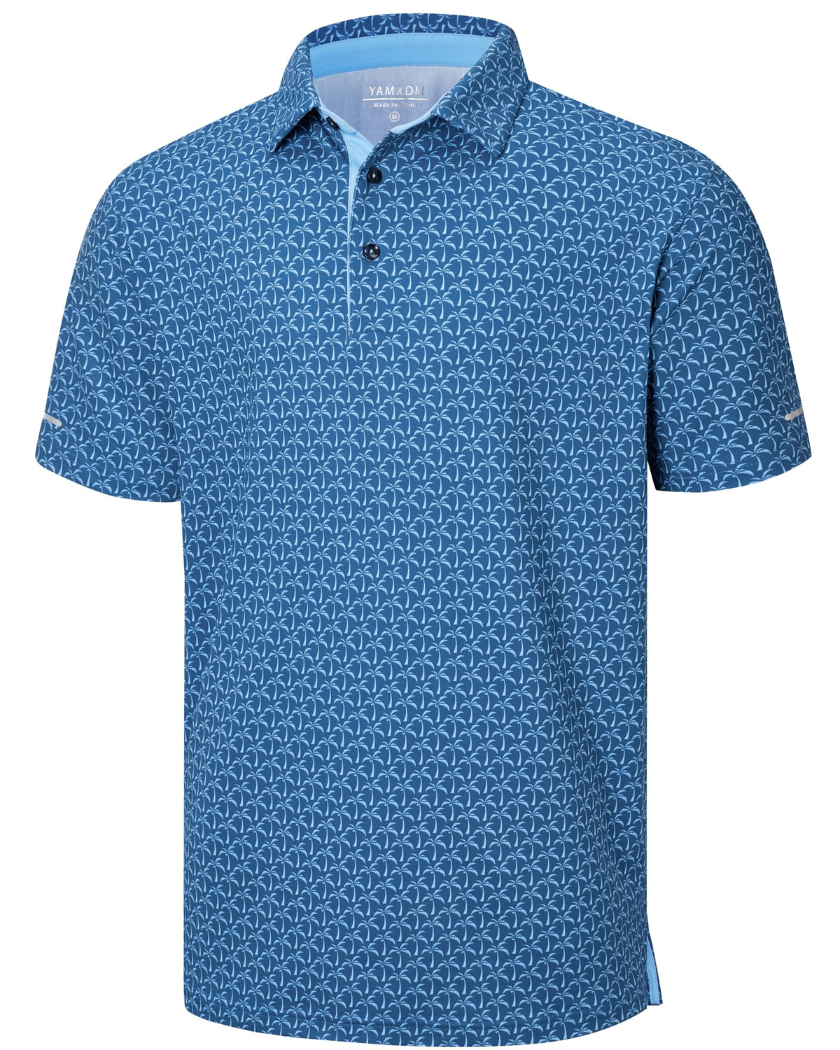 Golf Shirts for Men - Dry Fit Moisture Wicking Short Sleeve Performance Sport Casual Striped Collared Mens Polo Shirt