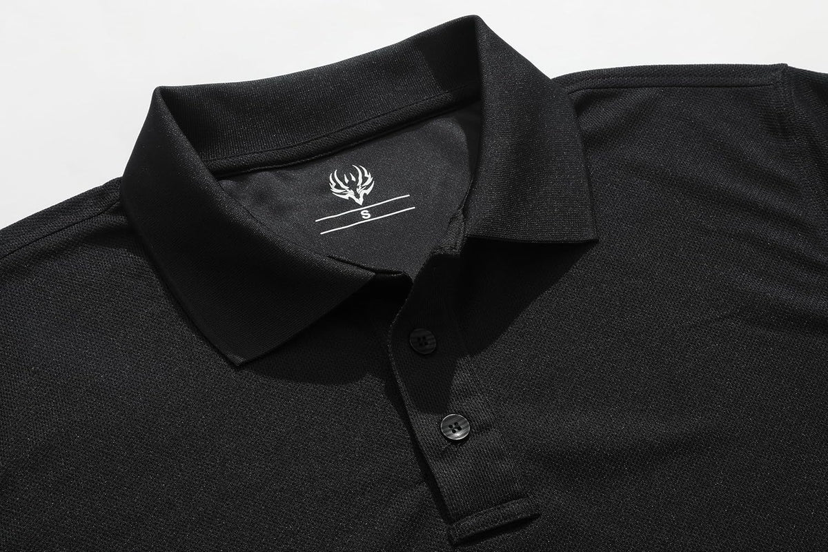 Men's Short Sleeve Collared Performance Polo T-Shirts