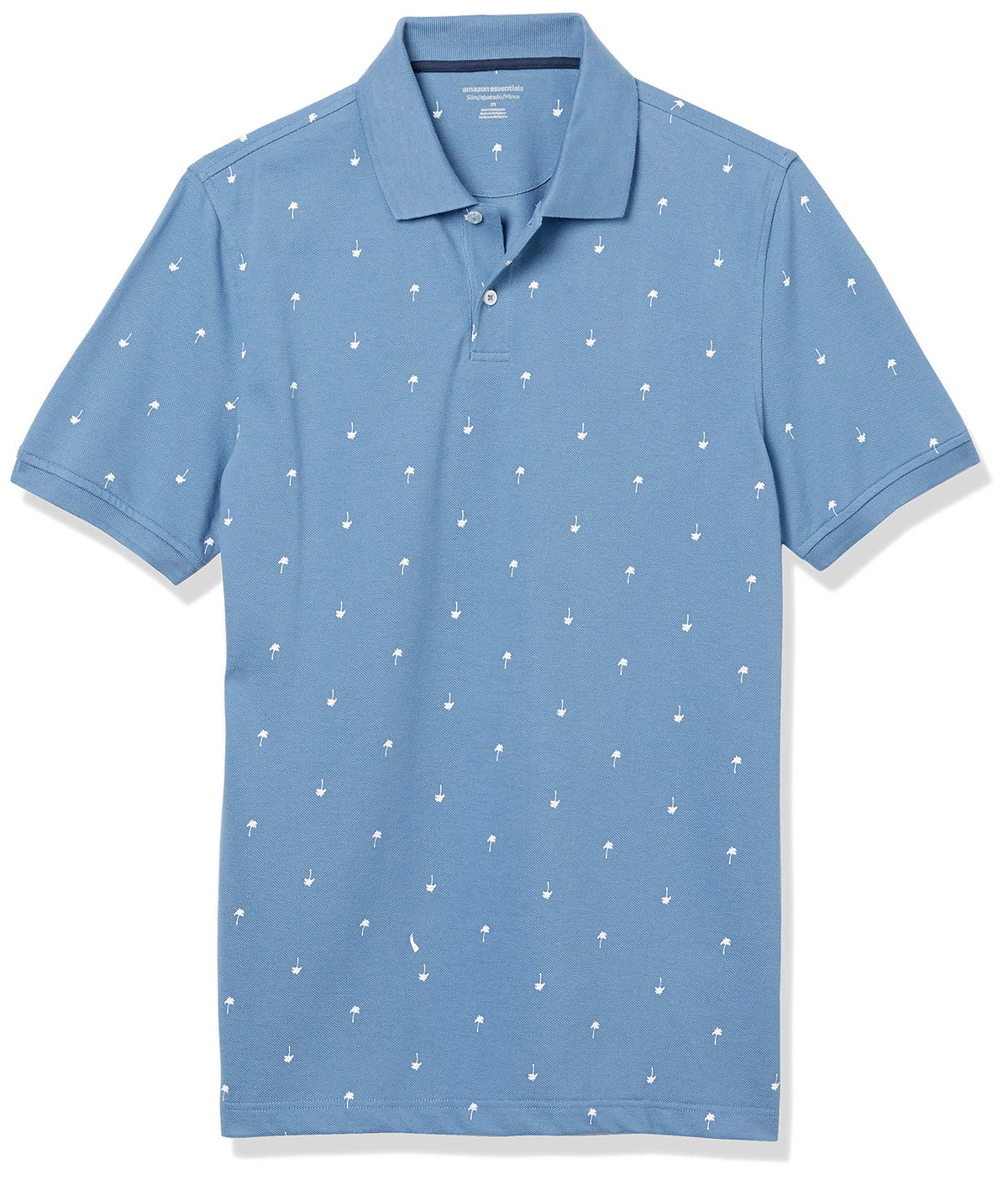 Amazon Essentials Men's Short Sleeve Slim-Fit Cotton Pique Polo Shirt, Breathable Collared