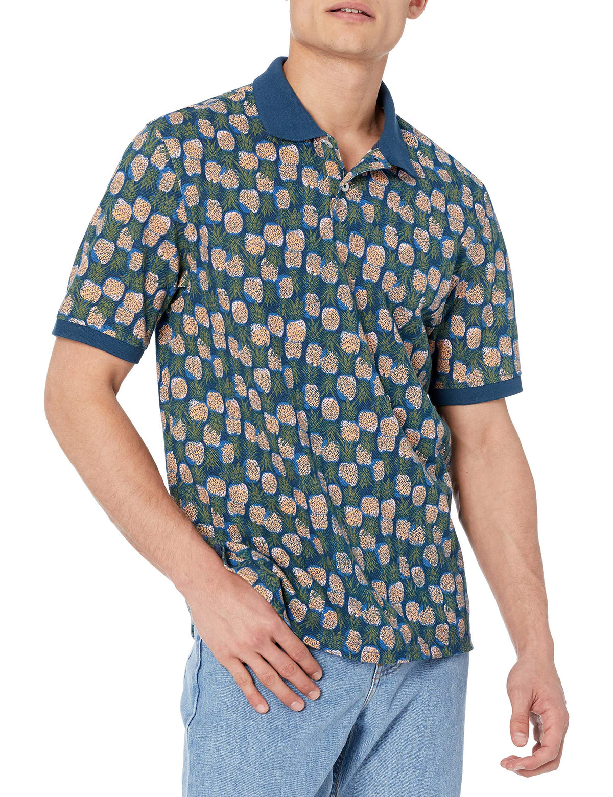 Amazon Essentials Men's Regular-Fit Cotton Pique Polo Shirt, Short Sleeve (Available in Big & Tall)