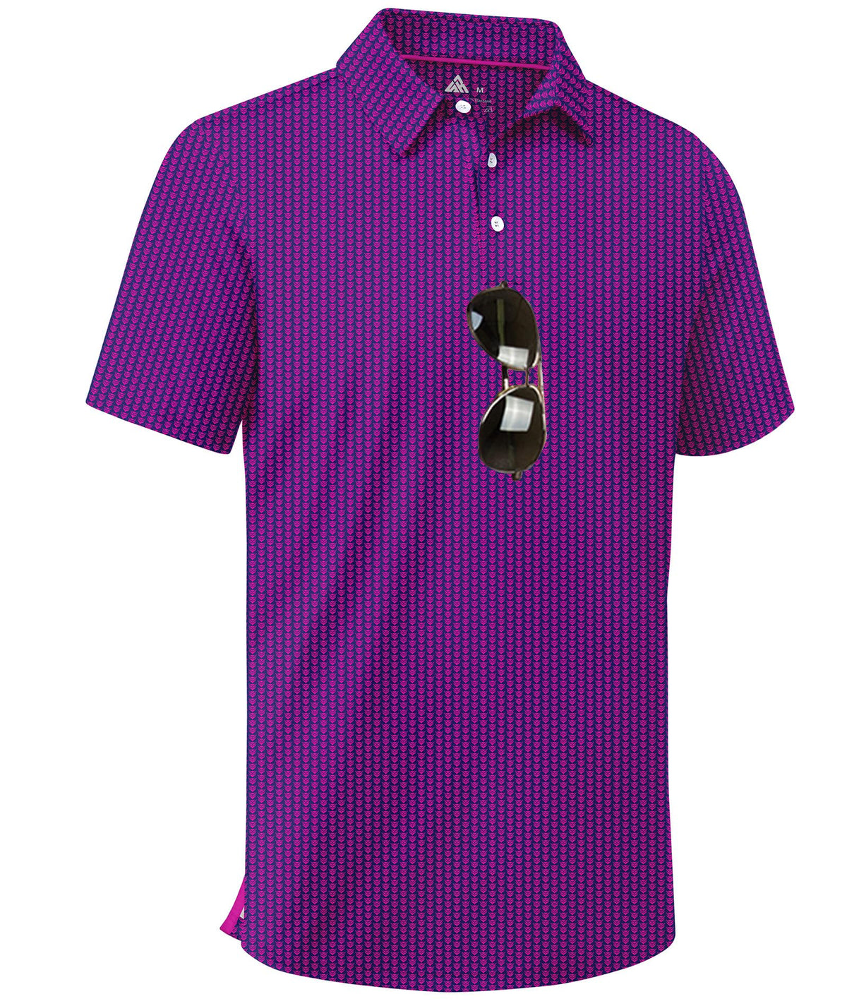 ZITY Men's Golf Shirts Short Sleeve Print Patterns Casual Collared Polo