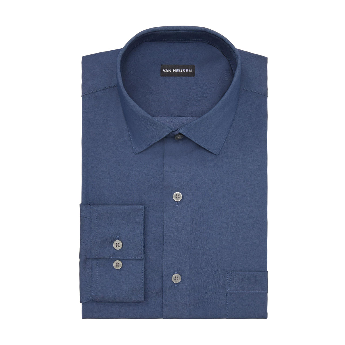 Van Heusen Men's Van Heusen Men's Dress Shirt Regular Fit Ultra Wrinkle Free Flex Collar Stretch Solid